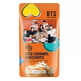 BTS Iced Caramel Macchiato Coffee in a pouch 230ml KR